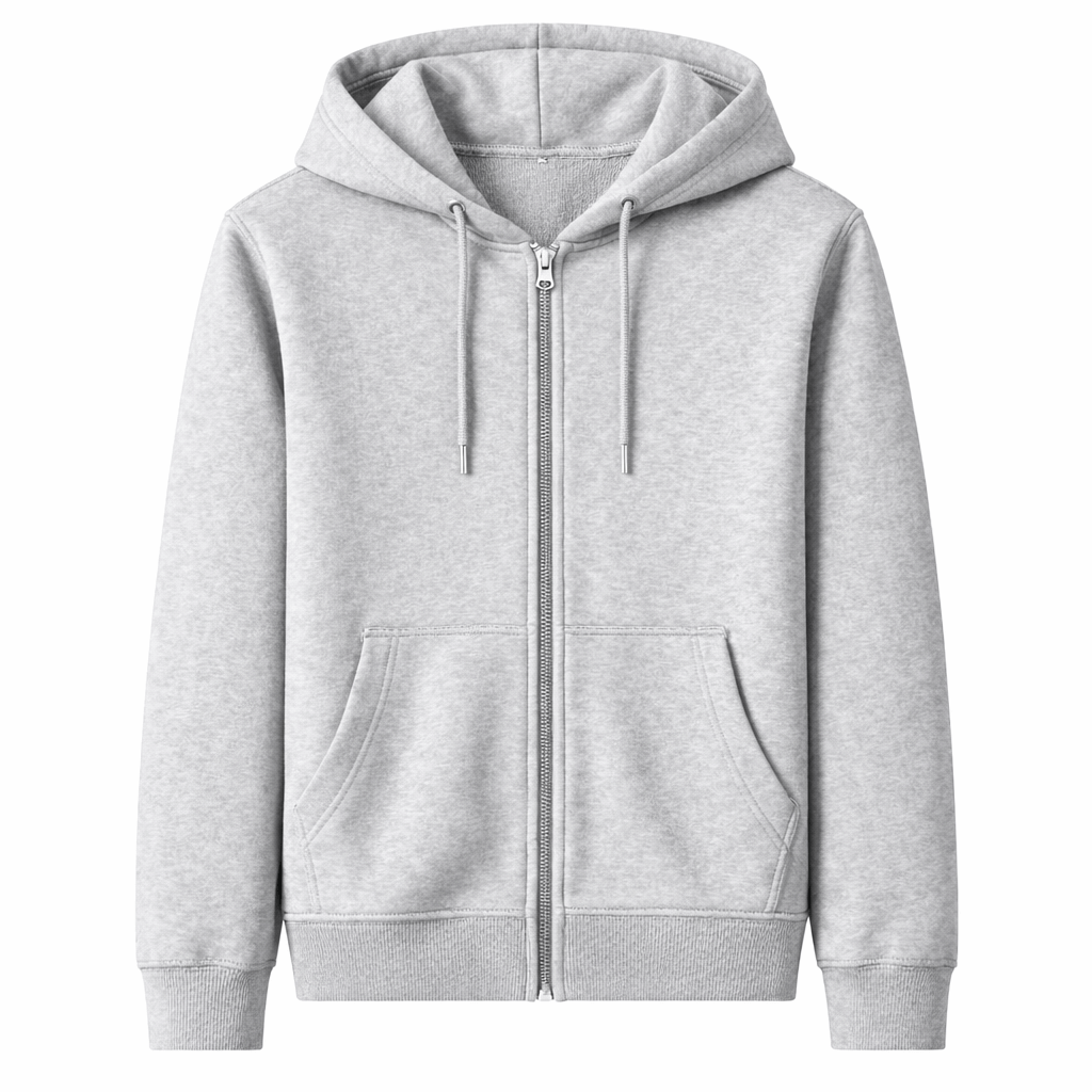 Men’s Fleece-Lined Zip-Up Hoodie Jacket