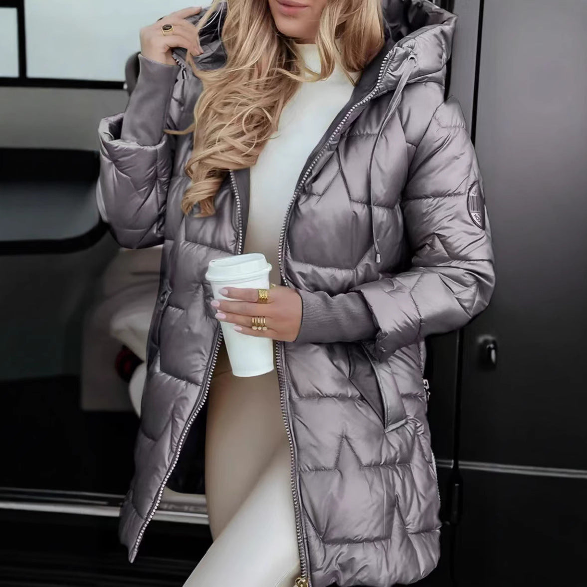 Women’s Hooded Long Winter Down Jacket