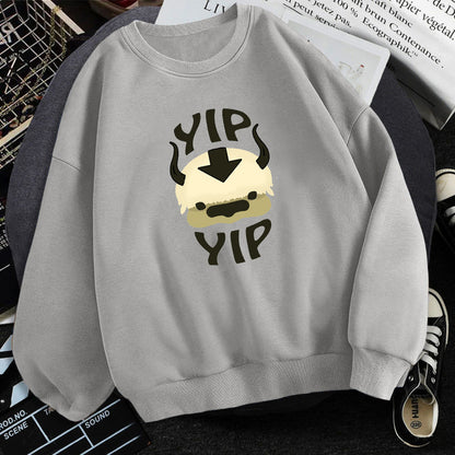 Men’s Avatar The Last Airbender Fleece Sweatshirt – Long Sleeve Anime Graphic Crewneck Pullover