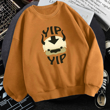 Men’s Avatar The Last Airbender Fleece Sweatshirt – Long Sleeve Anime Graphic Crewneck Pullover