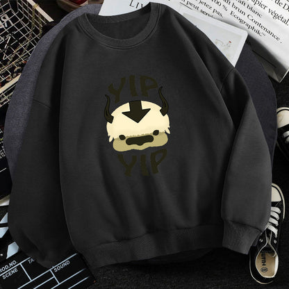 Men’s Avatar The Last Airbender Fleece Sweatshirt – Long Sleeve Anime Graphic Crewneck Pullover