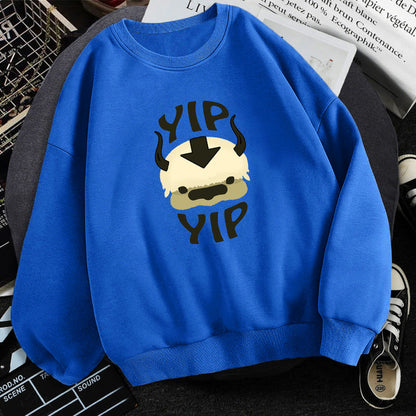 Men’s Avatar The Last Airbender Fleece Sweatshirt – Long Sleeve Anime Graphic Crewneck Pullover