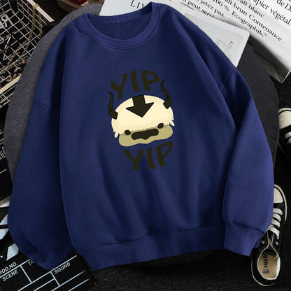Men’s Avatar The Last Airbender Fleece Sweatshirt – Long Sleeve Anime Graphic Crewneck Pullover