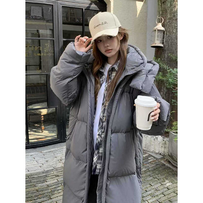 Women’s Long Loose-Fit Winter Puffer Coat