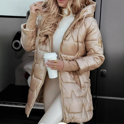 Women’s Hooded Long Winter Down Jacket