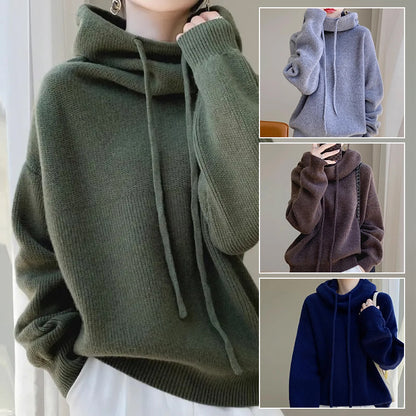 Women’s Thick Knit Lazy Style Sweater – Casual Long Sleeve Pullover