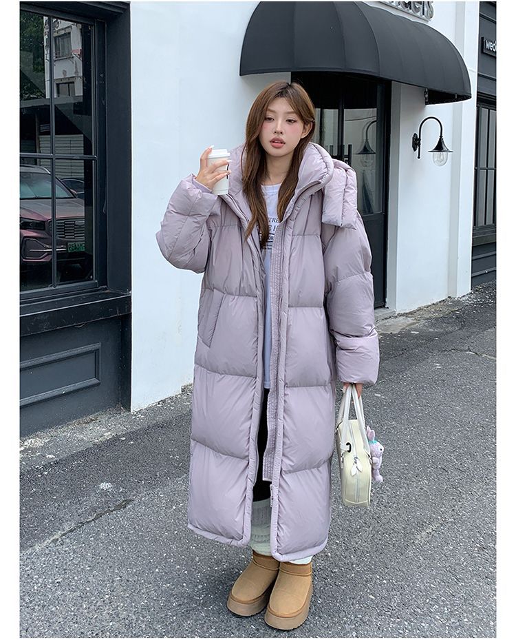 Women’s Long Loose-Fit Winter Puffer Coat