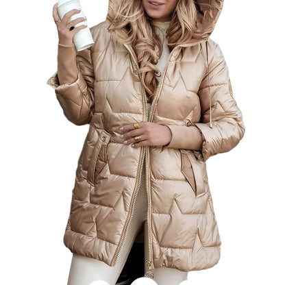 Women’s Hooded Long Winter Down Jacket