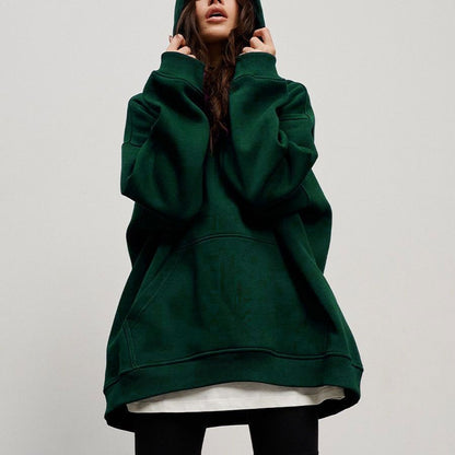 Street Boyfriend Oversized Polar Fleece Hoodie