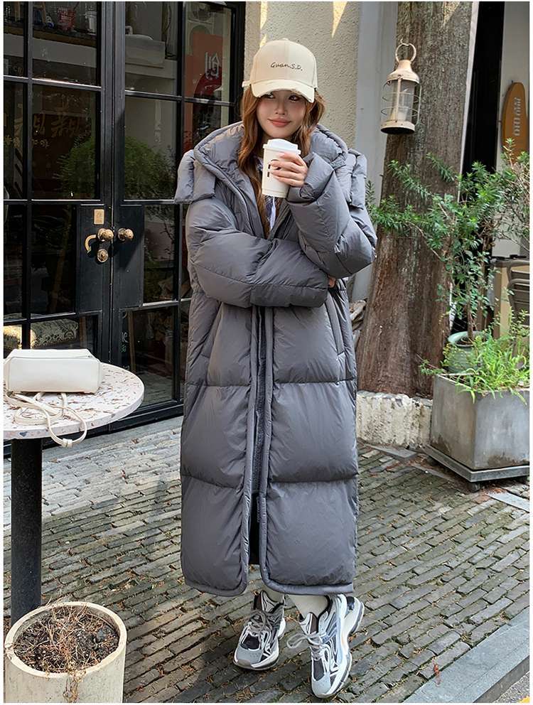 Women’s Long Loose-Fit Winter Puffer Coat