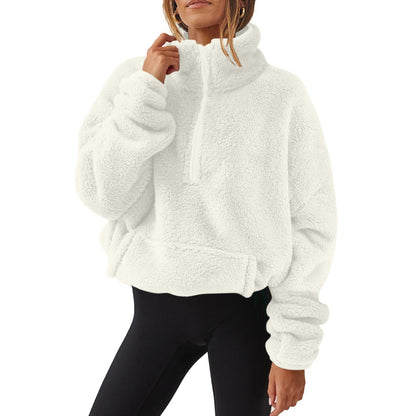 Women’s Velvet Fleece Half-Zip Sweater