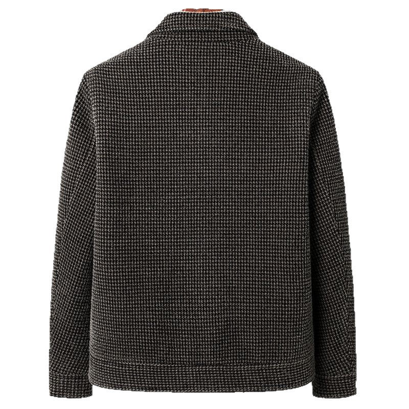 Men’s Slim Fit Fleece-Lined Wool Jacket