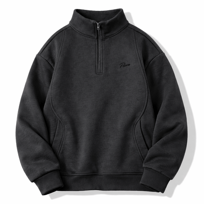 Men’s Loose Fit Half-Zip Polo Sweatshirt