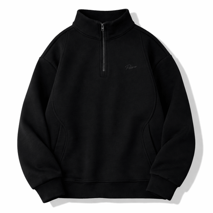 Men’s Loose Fit Half-Zip Polo Sweatshirt