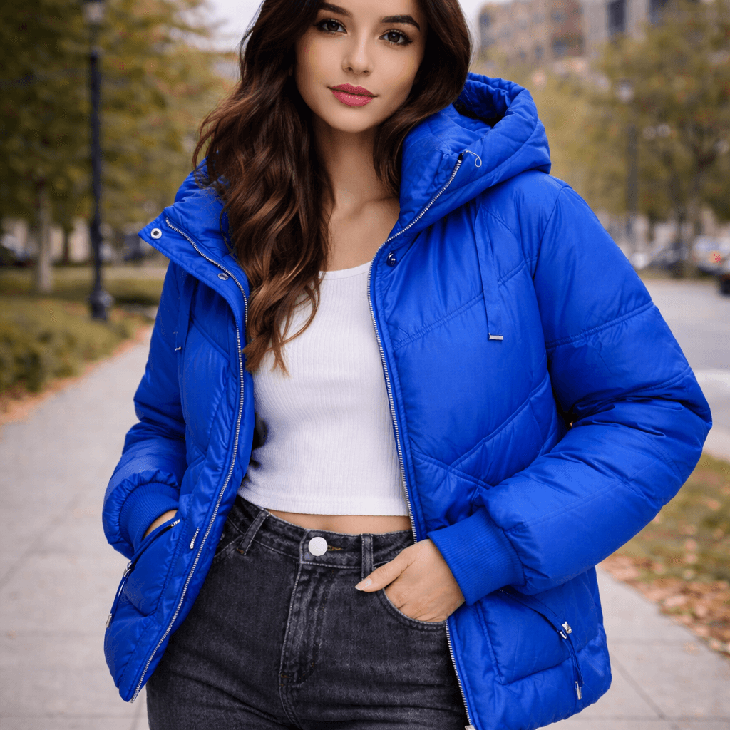 Women’s Korean-Style Hooded Winter Puffer