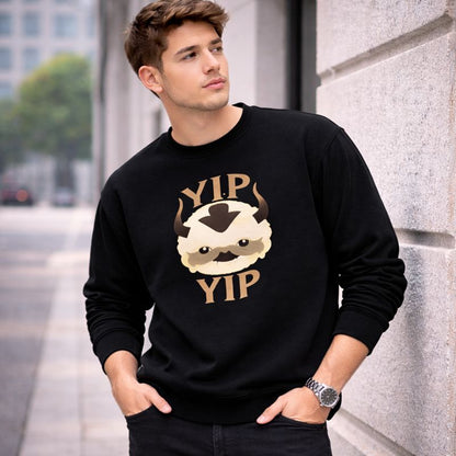 Men’s Avatar The Last Airbender Fleece Sweatshirt – Long Sleeve Anime Graphic Crewneck Pullover