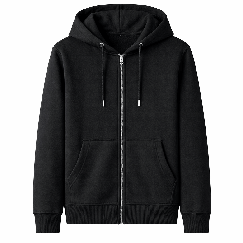 Men’s Fleece-Lined Zip-Up Hoodie Jacket