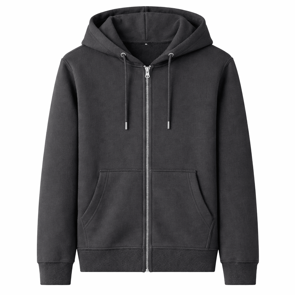 Men’s Fleece-Lined Zip-Up Hoodie Jacket