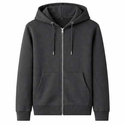 Men’s Fleece-Lined Zip-Up Hoodie Jacket