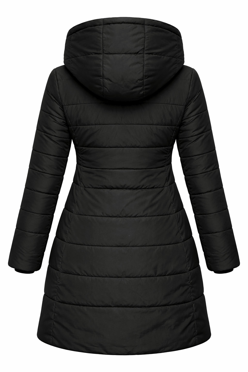 Women’s Winter Cotton-Padded Jacket – European Style Long Hooded Coat