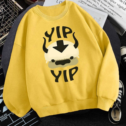 Men’s Avatar Fleece Graphic Sweatshirt - Yellow