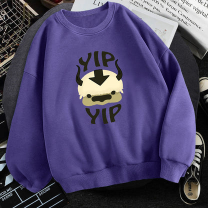 Mens Avatar Fleece Graphic Sweatshirt - Purple