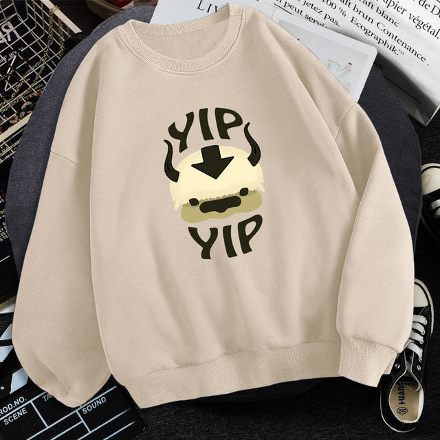 Mens Avatar Fleece Graphic Sweatshirt  - White