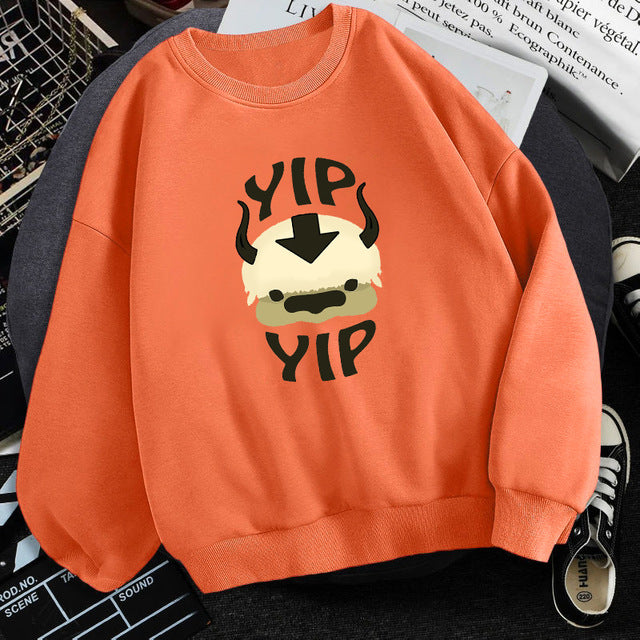 Mens_Avatar_Fleece_Graphic_Sweatshirt - Orange