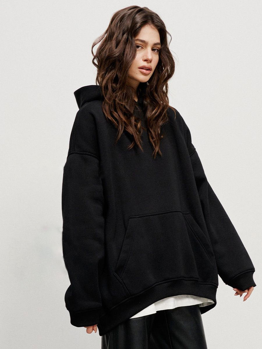 Street Boyfriend Oversized Polar Fleece Hoodie