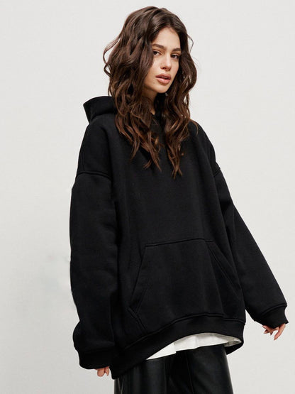 Street Boyfriend Oversized Polar Fleece Hoodie