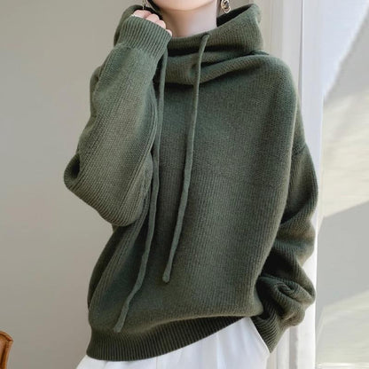 Women’s Thick Knit Lazy Style Sweater – Casual Long Sleeve Pullover