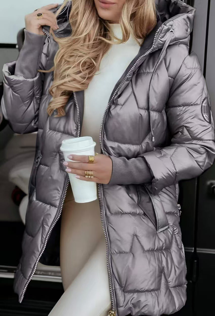 Women’s Hooded Long Winter Down Jacket