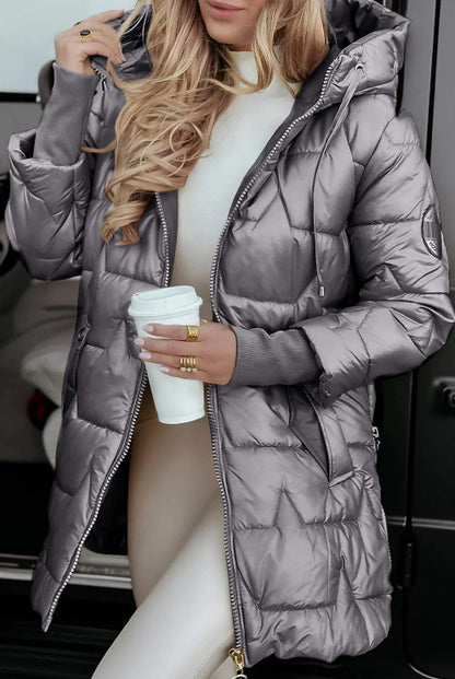 Women’s Hooded Long Winter Down Jacket