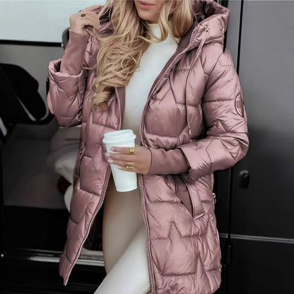 Women’s Hooded Long Winter Down Jacket