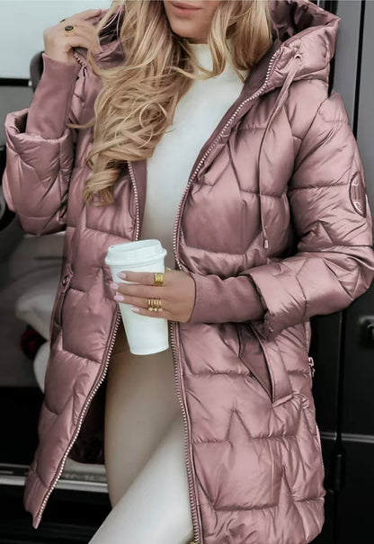 Women’s Hooded Long Winter Down Jacket